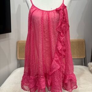 Vintage Victoria’s Secret pink coquette babydoll top!